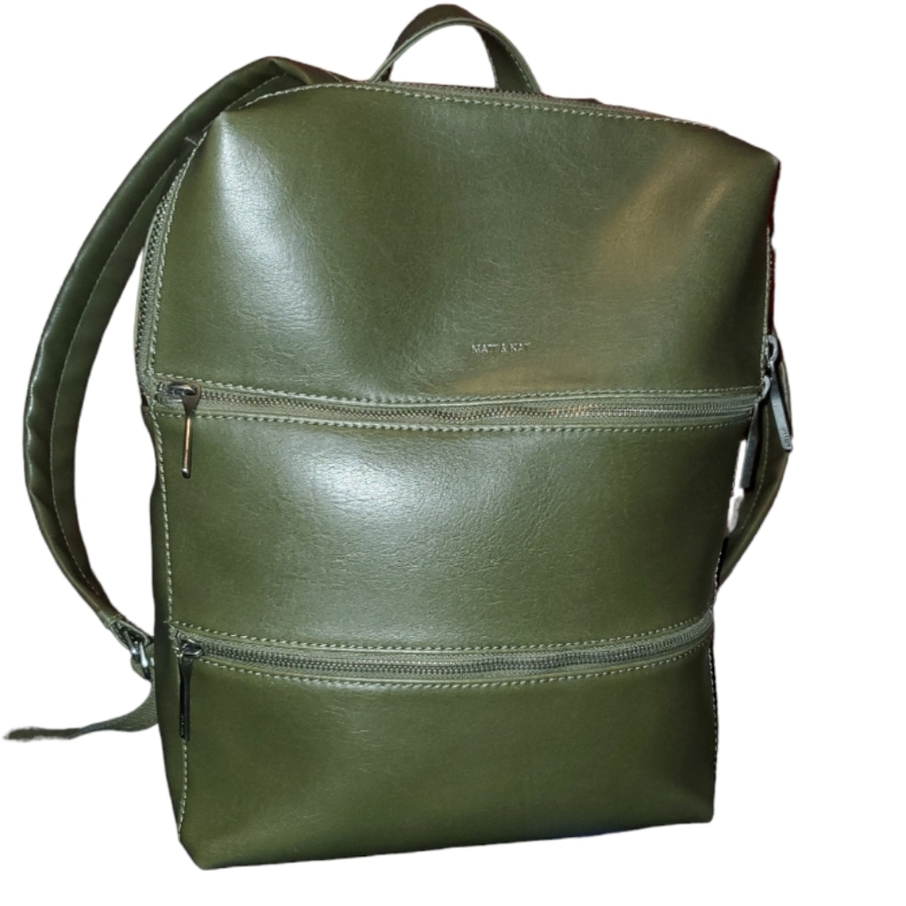 Matt & Nat Forest Green Backback with Pockets